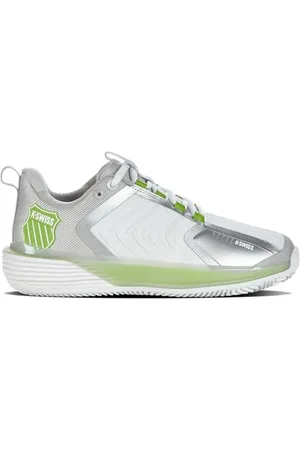 K-Swiss Performance Femme Ultrashot 3 HB Chaussures de Tennis, White/Gray Violet/Lime Green, 41.5 EU