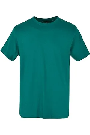 Build Your Brand Basic Round Neck T-Shirt, Green, 3XL Homme
