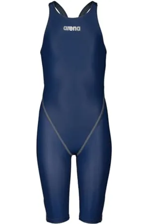 Arena Powerskin ST Next Maillot de Bain une Pièce Fille, Maillot de Bain Approuvé par la FINA, Maillot de Bain en Tissu Recyclé pour Fille, Maillot de Bain une Pièce Doublé avec Bretelles Renforcées