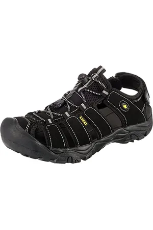 LICO Homme Miami Sandales Bout fermé, Noir (Schwarz Schwarz), 44 EU