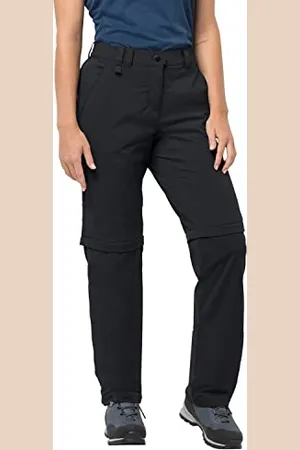 Jack Wolfskin Activate Light Zip Off Pantalon, Black, 44 pour Femmes