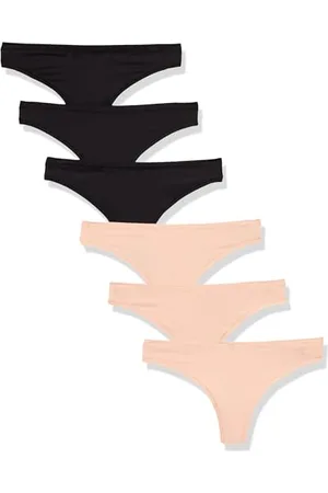 Amazon Sous-Vêtements en Microfibre (Hipster et String, Disponibles en Grandes Tailles) Femme, Lot de 6, , 36