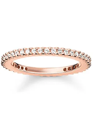 Thomas Sabo Femme925Argent plaqué orBlanc Zircon