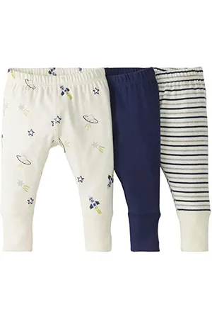 Hanna Andersson Pantalon de Jogging en Coton Bio Mixte Bébé, Lot de 3, , 0-3 Mois