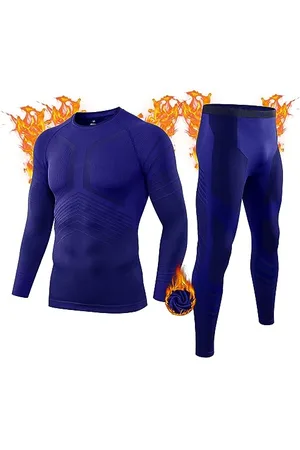 MEETWEE Ensemble de sous-vêtements Thermiques pour Homme - sous-vêtements Fonctionnels Respirants - sous-vêtements Thermiques - sous-vêtements Thermiques - pour l