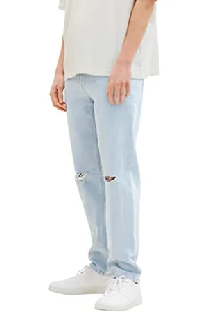 TOM TAILOR 1036262 Jean Loose Fit, 10117-Denim délavé usé, 32W x 32L Homme