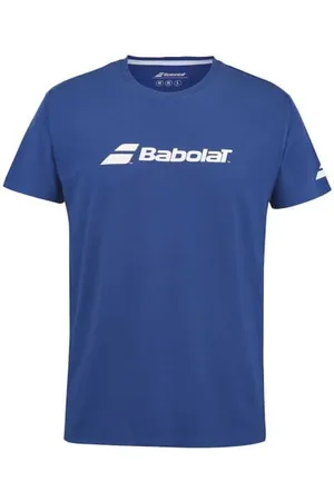 Babolat Tee-Shirt pour Exercice,Tee Boy, Coupe Régulière, Tissu Coton et Polyester, Bleu Sodalite