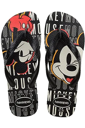 Havaianas Tongs unisexe Top Disney, blanc/noir/noir, 37/38 EU, Blanc, noir, noir., 4.5/5 UK
