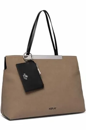 Replay Sac Femme en Coton, Vert (Lt Khaki 430), Taille Unique