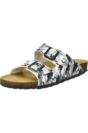 Dogo Simon Black Camo Men Sandals Adjustable Buckle Straps Printed Design Vegan Sandals