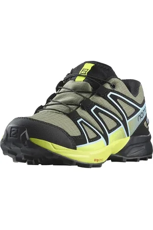 Salomon Speedcross Clima Chaussures Imperméables unisexes randonnée marche pour enfants, Fit précis, Accroche, Pratique et confortable, Deep Lichen Green, 32