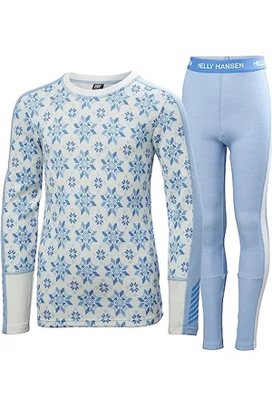 Helly Hansen Junior unisexe Jr Graphic Lifa Merino Set 16 Blanc et crème