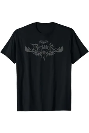 Adult Swim T-shirt Homme Logo Dethklok Metalocalypse T-Shirt Casual V-Neck Short Sleeve S