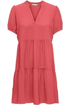 ONLY Onlnova Life S/S Thea Dress Solid Ptm Robe d