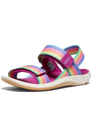 Keen Garçon Unisex Kinder Elle Backstrap Sandales Bride arrière, Rainbow/Festival Fuchsia, 24 EU