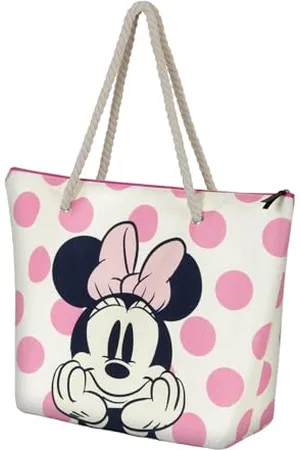 Disney Minnie Mouse Dots-Sac de Plage Soleil, Rose, 52 x 37 cm