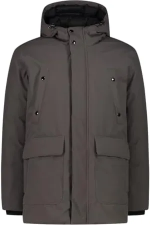 CMP Veste longue pour homme à capuche fixe, , 50