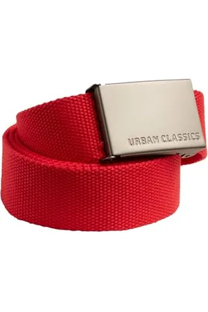 Urban classics Unisex Canvas Belt Ceinture pour femmes et hommes disponible en plusieurs couleurs, longueur 120 cm, hauteur 3,7 cm