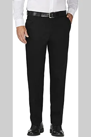 HAGGAR Work to Weekend, Pantalon Polyvalent sans Pinces pour Homme avec Taille Extensible dissimulée - Coupe Classique, , 40W x 29L
