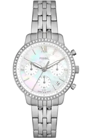Fossil Neutra Montre pour Femmes, Mouvement chronographe, Bracelet en Acier Inoxydable ou en Cuir