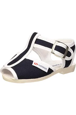 Superga 1200-Cotj, Chaussures à Brides Unisexe-Enfant, Rose, Bleu (Navy), 19Bleu (Navy) 19 EU