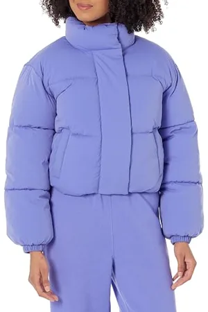 Amazon Doudoune Courte à Fermeture Éclair Intégrale (Polaire Matelassée Mate ou Sherpa) Femme, , L