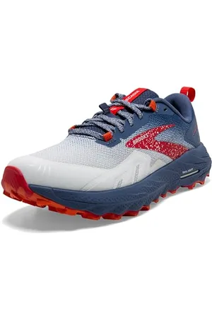 Brooks Femme Cascadia 17 Sneaker, White/Navy/Bittersweet, 38.5 EU