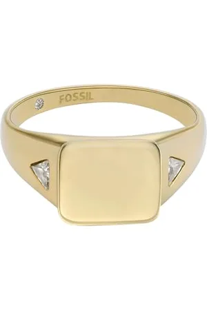 Fossil Chevalière Ellis All Stacked Up en acier inoxydable, , pour femme, JF04791710