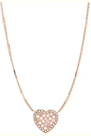 Fossil Collier Pour Femmes, Vintage Glitz, Longueur Totale : 40.6 Cm + 5.1 Cm Chaîne D