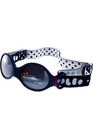 Julbo Loop S Lunettes de Soleil Bébé – garçon, Bleu Fonce/Rouge, Taille Unique