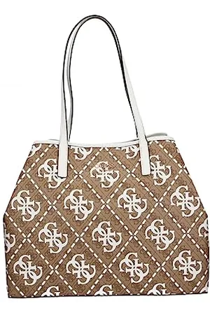 Guess Vikky Large Tote, Bag Women, Logo Latte/Blanc, Taille Unique