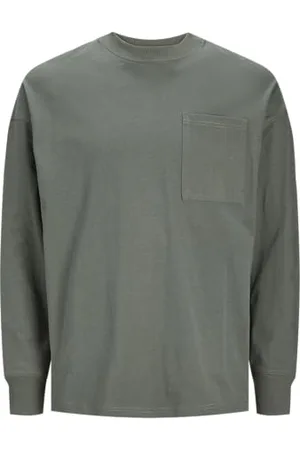 JACK & JONES Jcoclean Pocket Tee LS Crew Neck T-Shirt Manches Longues, , XS Homme