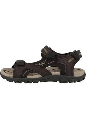 Geox Homme Uomo Sandal Strada D Sandales, Brown/Sand, 41 EU