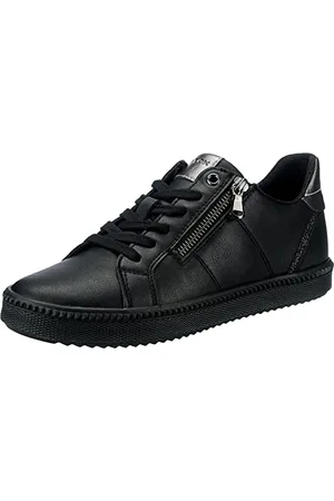 Geox Femme D Blomiee C Sneakers, Black, 35 EU