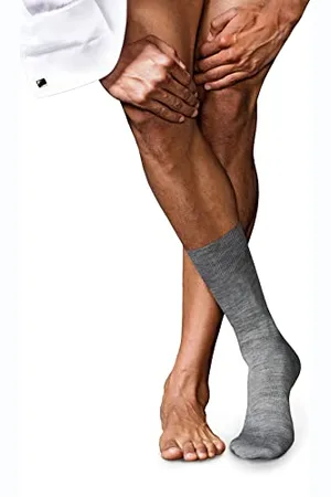 Falke No. 6 M So laine soie unies 1 paire, Chaussettes Homme, , 41-42