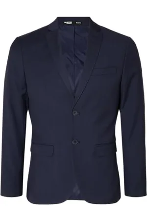 SELECTED Slhslim-Cedric Structure BLZ Noos Veste, Blazer Bleu Marine, 52