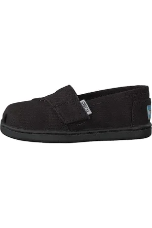 TOMS TINY ALPARGATA Black Canvas UK10.0