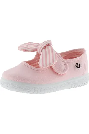 victoria Ballerine OJALÁ Toile & Scratch & Noeud À Rayures Rosa 18