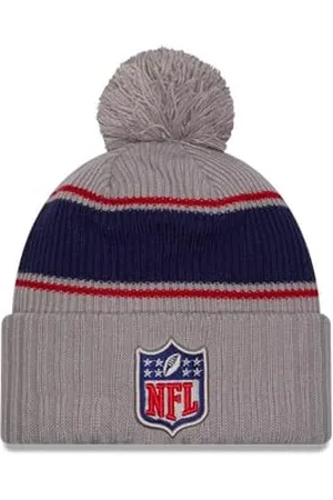 New Era NFL Shield NFL 2024 Sideline Sport Knit Gris Bonnet à Pompon