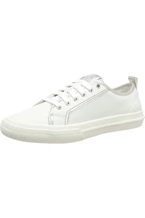 Clarks Femme Roxby Lace Basket, Blanc/Argent, 39 EU