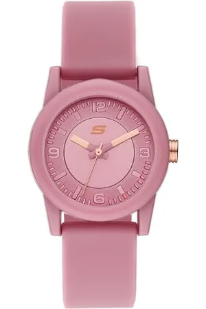 Skechers Montre pour femmes Rosencrans, mouvement à trois aiguilles, boîtier en polycarbonate de 30 mm avec bracelet en silicone, SR6201