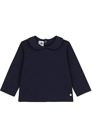 Petit Bateau Blouse Manches Longues Bébé en Coton 6 Mois