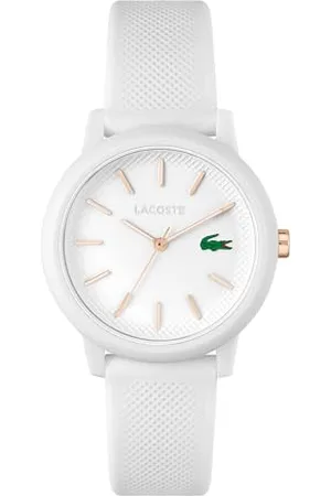 Lacoste Montre Analogique à Quartz pour Femme Collection .12.12 avec Bracelet en Silicone Blanc - 2001211