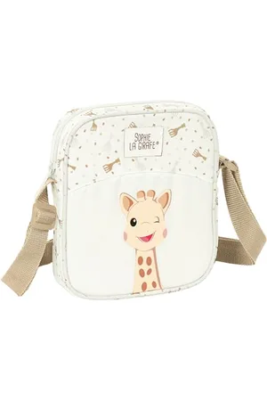Safta SOPHIE LA GIRAFE HONEY - Petit sac à bandoulière pour enfant, idéal pour les enfants de 5 à 14 ans, confortable et polyvalent, qualité et résistance, 16 x 4 x 18 cm, couleur beige clair,