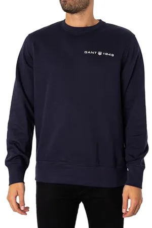 GANT Sweat à col en C imprimé Graphique Maillot de survêtement, , S Homme