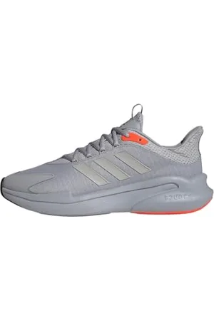 adidas Homme AlphaEdge + Shoes Chaussures de Course, Halo Silver/Grey Two/Solar Red, 46 EU