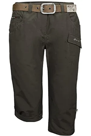 G.I.G.A. DX by killtec GS 35 WMN Pnts Pantacourt décontracté avec Ceinture/Pantalon Court, Pierre foncée, 50 Femme