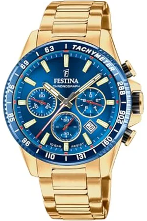 Festina Hommes Analogique-Numérique Quartz Montre avec Bracelet en Acier Inoxydable