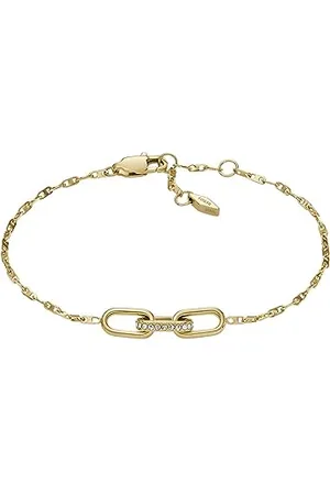 Fossil Bracelet pour femme Heritage D-Link en acier inoxydable doré, JF04525710