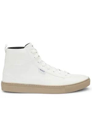 HUGO BOSS Hommes Morrie Hito Baskets Montantes en Similicuir grainé